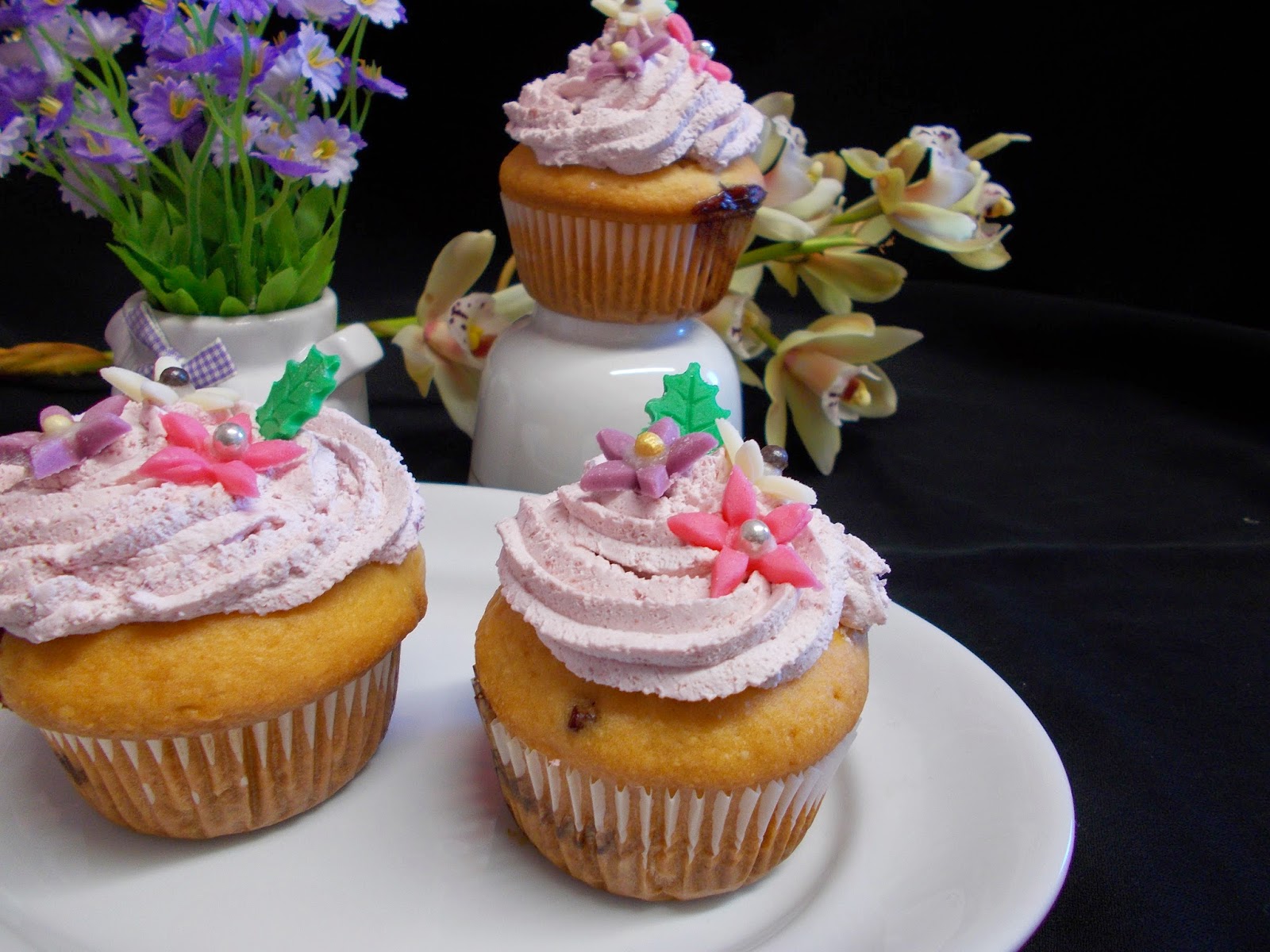 Muffins cu visine