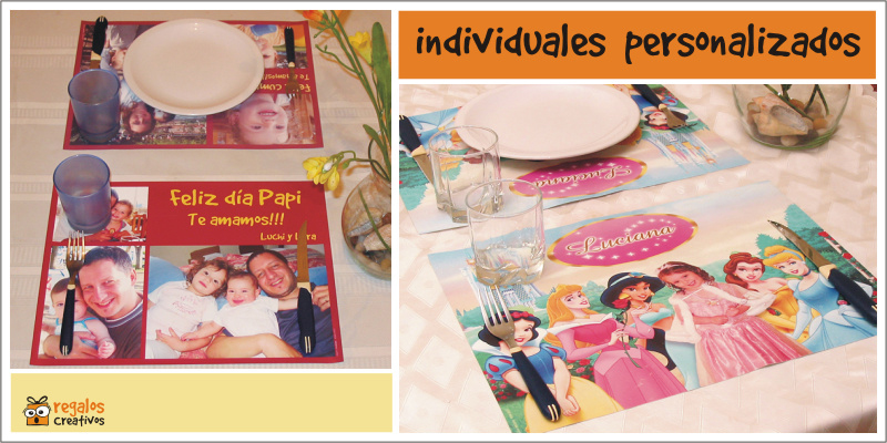 individuales personalizados para imprimir