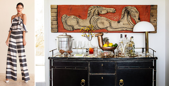 2 fashion designers’ homes pair with their NYFW collections - Trina Turk dining room 2 BoHoHome.com @bohosusan