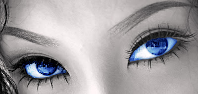 Women with blue eyes