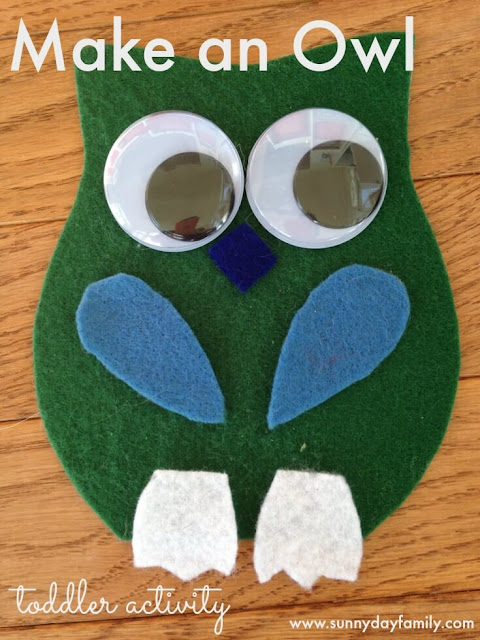 Owl busy bag activity for toddlers! Perfect Fall activity for toddler quiet time.