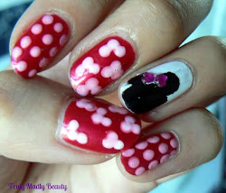 nails minnie mouse inspired disney notd nail nailpolis