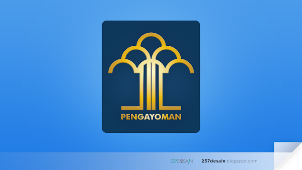 237desain - Logo Kementerian Hukum dan HAM Republik Indonesia (Kemenkumham)