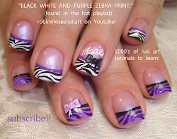 nail purple zebra nails short designs rainbow lavender ombre teal robin club pink tree tip animal brite acrylic dark tips