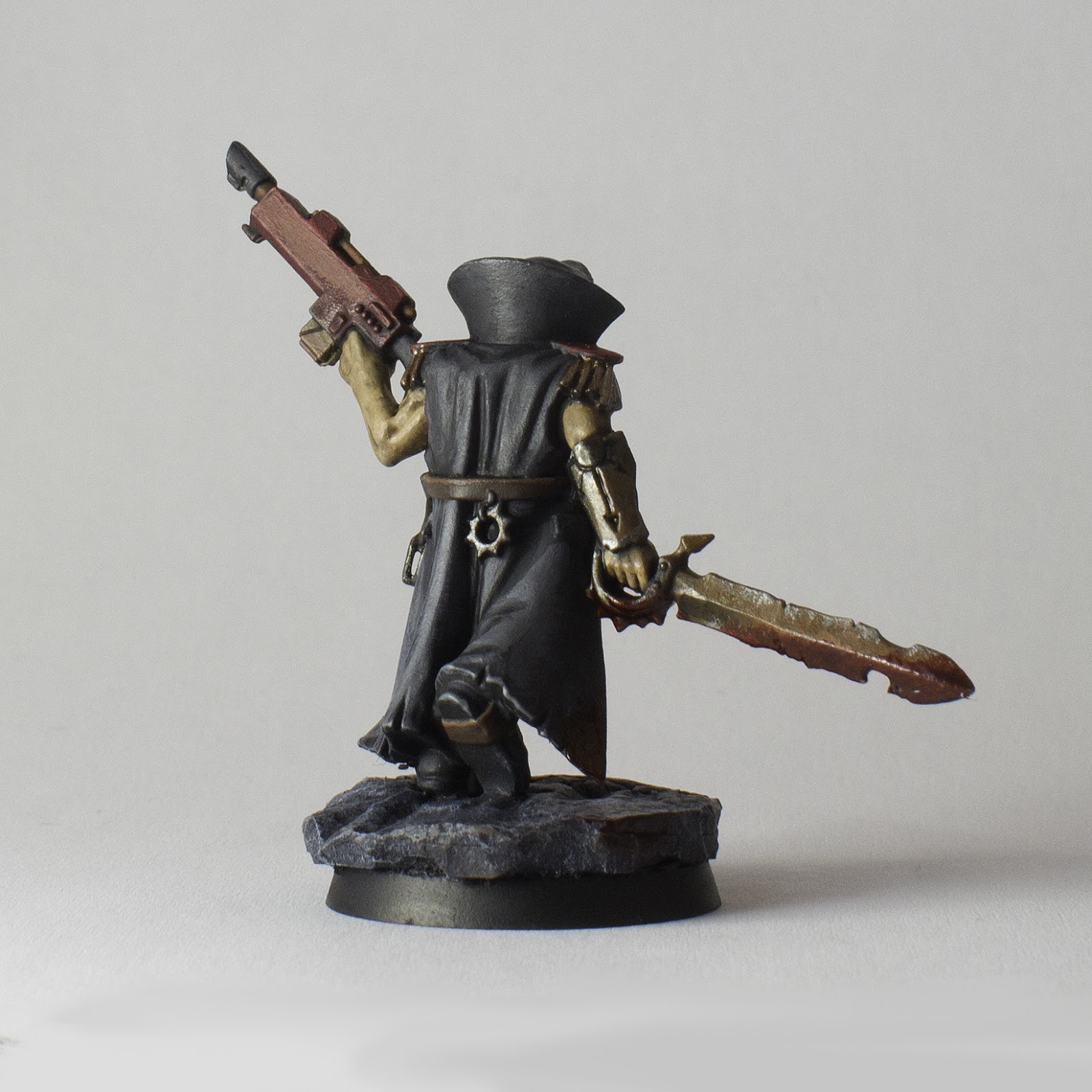 Figurines Warhammer – Chaos Red Redemption – Disciple/Cultiste Avec Fléau – Games Workshop – Occasion