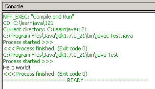 NotePad++ - How To Add Java Compiler