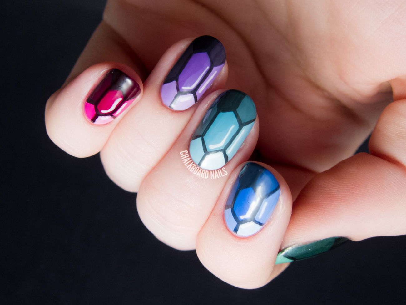 7. How to Apply Different Sized Nail Art Gems - wide 6