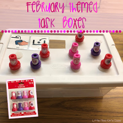 February Task Boxes Special Education