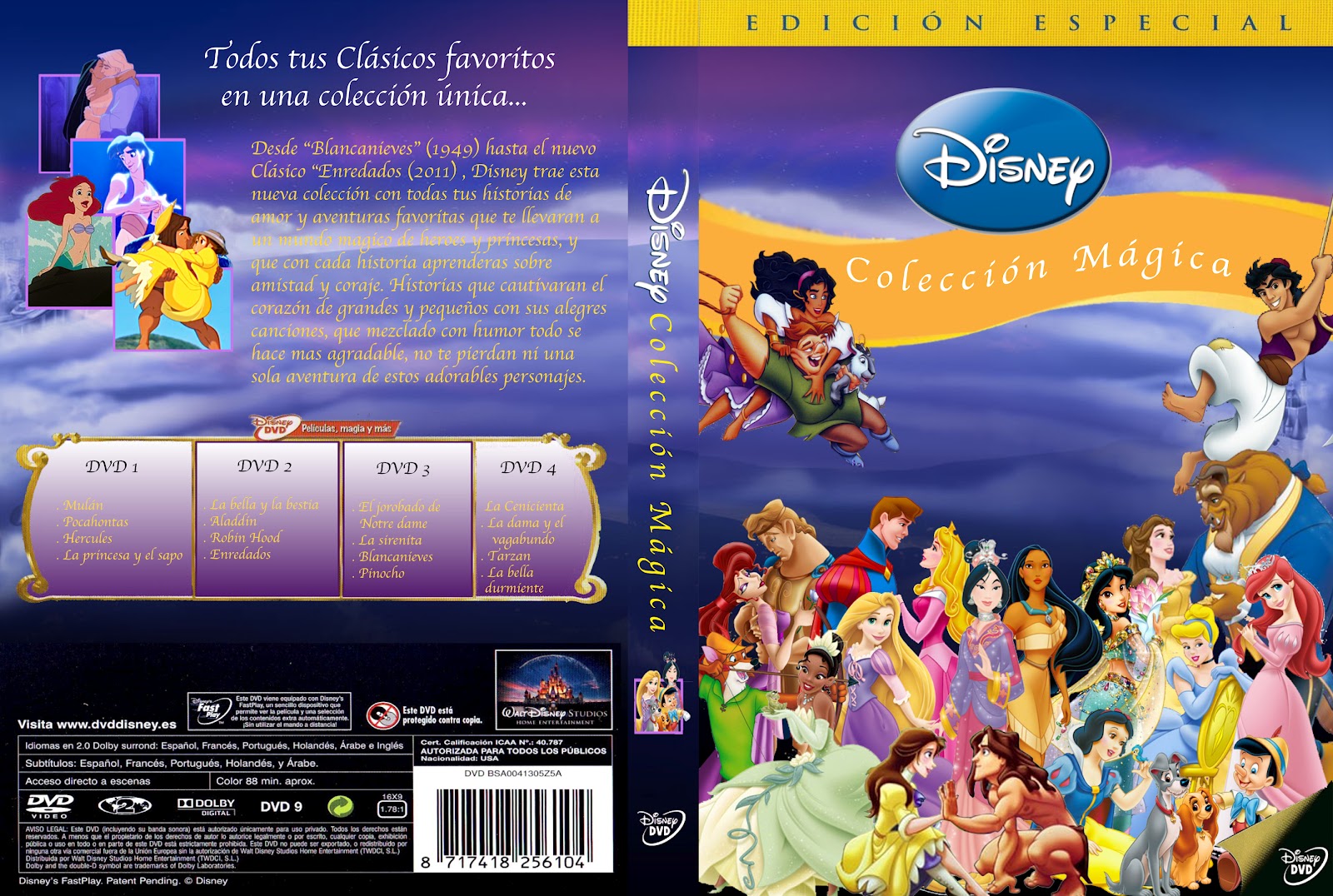 Disney DVD Cover Template