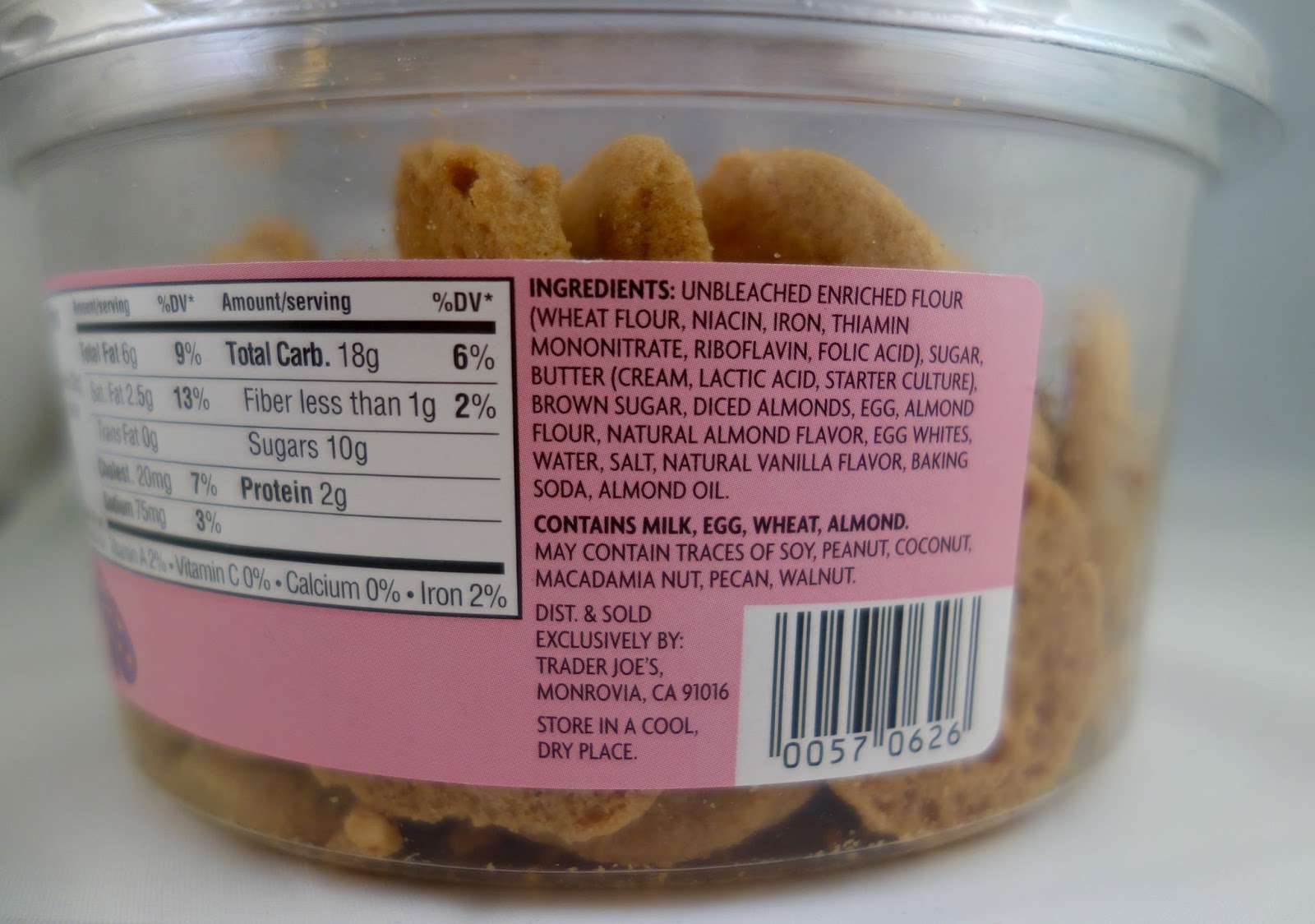 Trader Joe's Quadruple Almond Butter Cookies