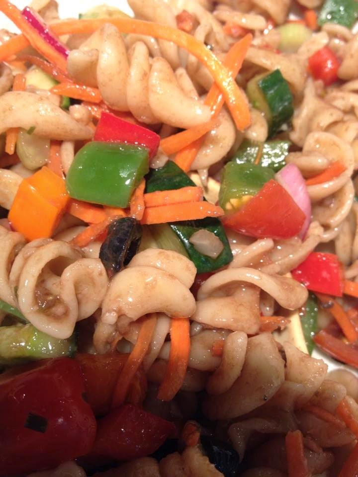 Do You Bake? YYC Veggie Pasta Salad with Red Wine Vinaigrette
