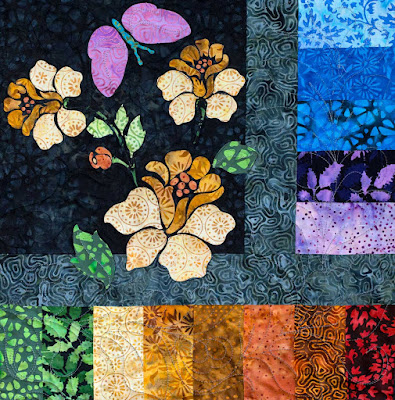  Enchanted Garden Block of the Month Shabby Fabrics