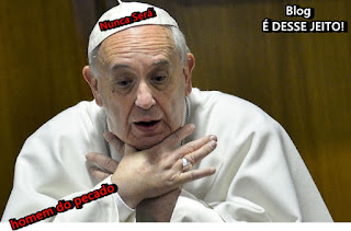 imagem do chamado por muito s de papa, aqui apresentado em sua real forma: "homem do pecado"