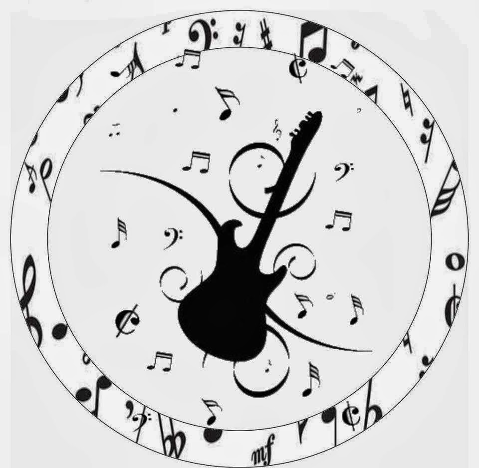 Música: Etiquetas para Candy Bar para Imprimir Gratis. Toppers, stickers o etiquetas de Música, para Imprimir Gratis.