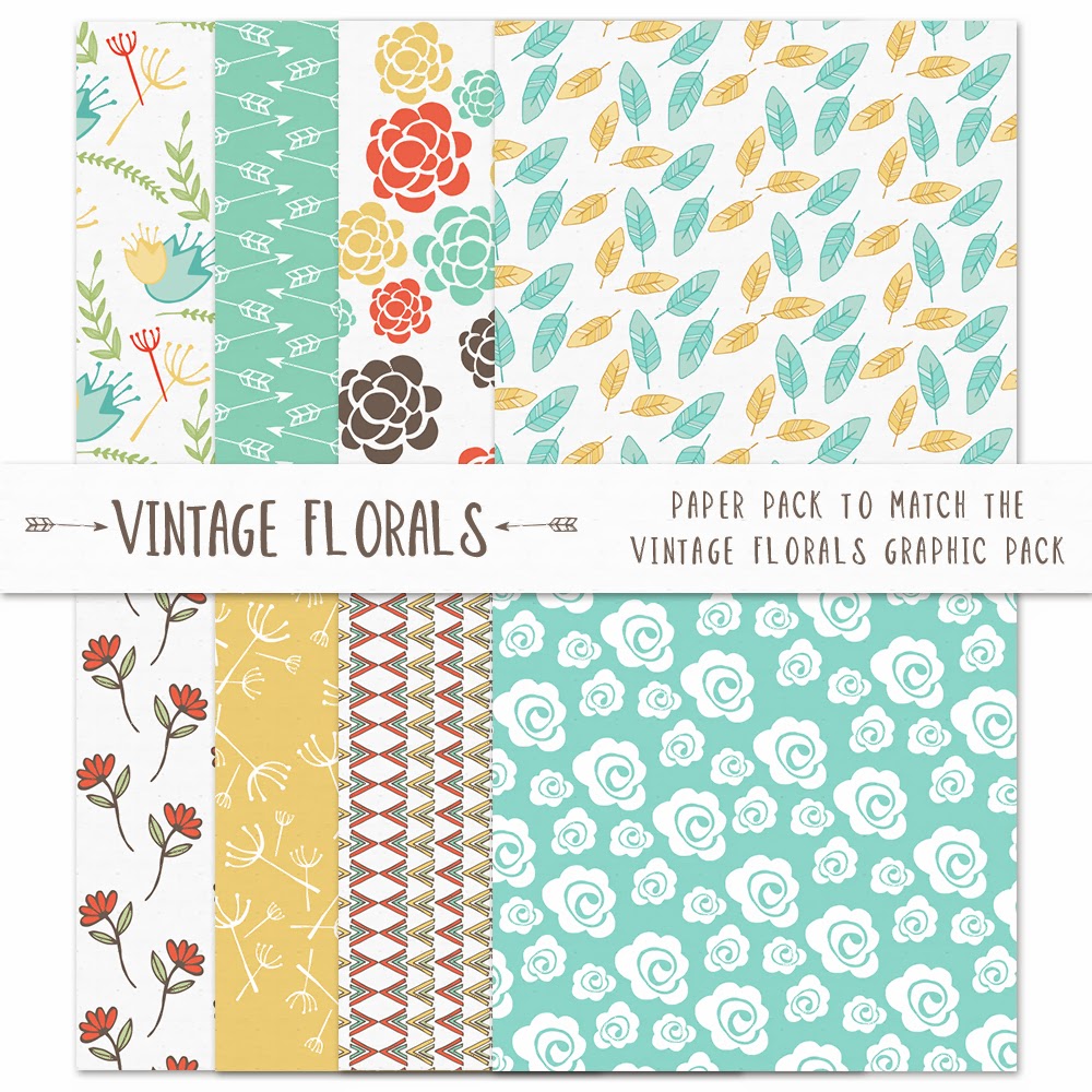 Designer Resource: Vintage Floral Paper Pack From Creative Market ...