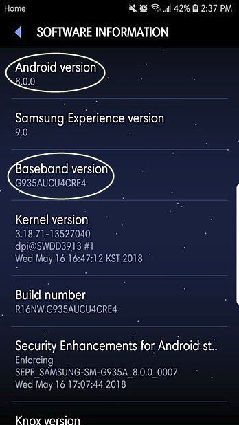 Galaxy S7/S7 edge oreo updates
