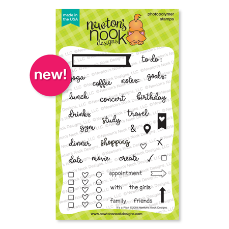 It's a Plan | Planner Stamp Set by Newton's Nook Designs #newtonsnook 
