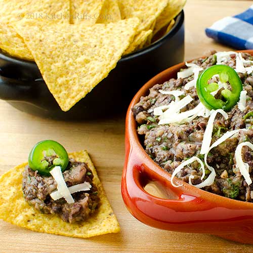 Kitchen Riffs Jalapeño Black Bean Dip