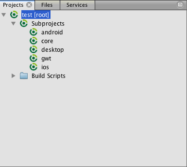 へびのぬけがら: NetBeans で libGDX プロジェクトを作成する