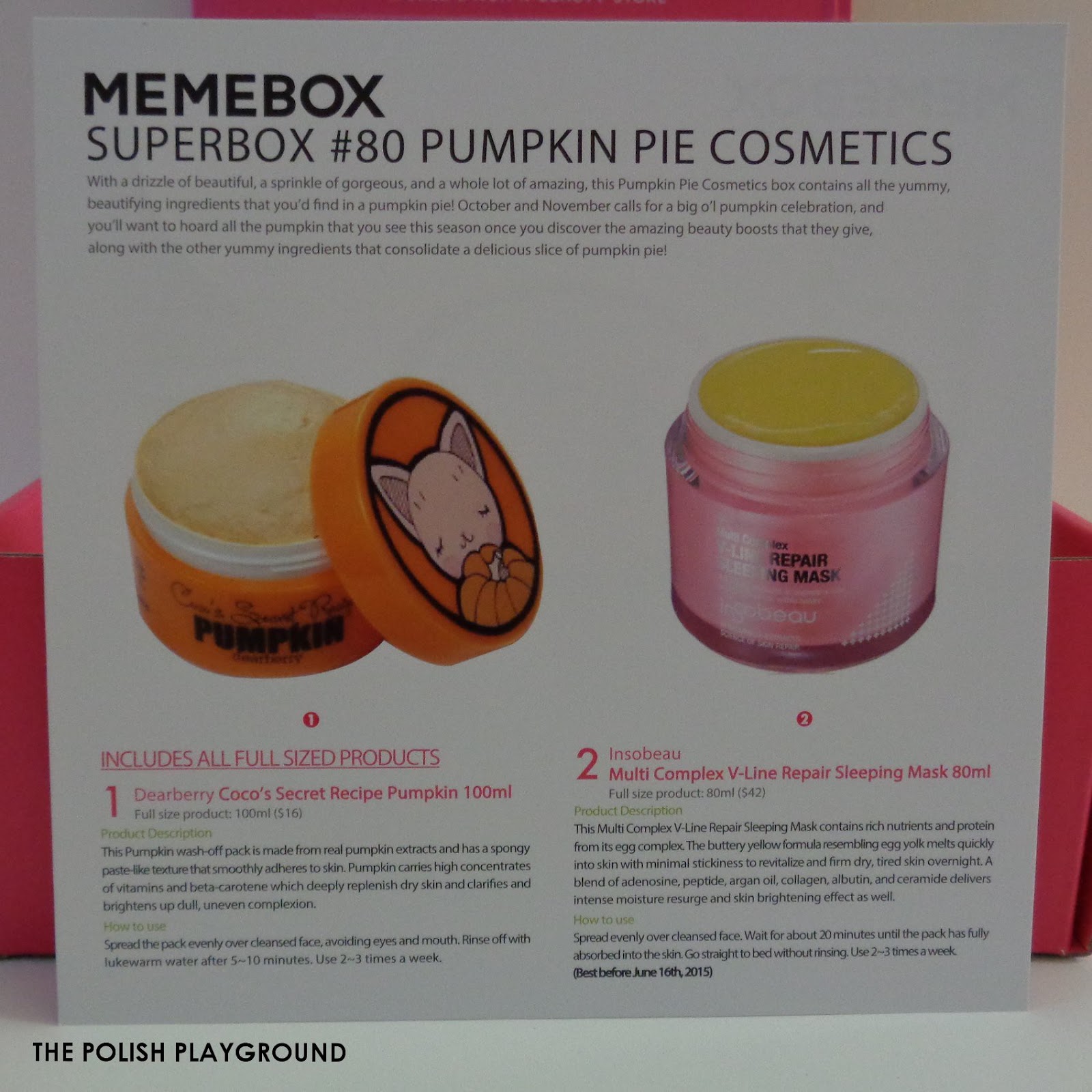 Memebox Superbox #80 Pumpkin Pie Cosmetics Unboxing