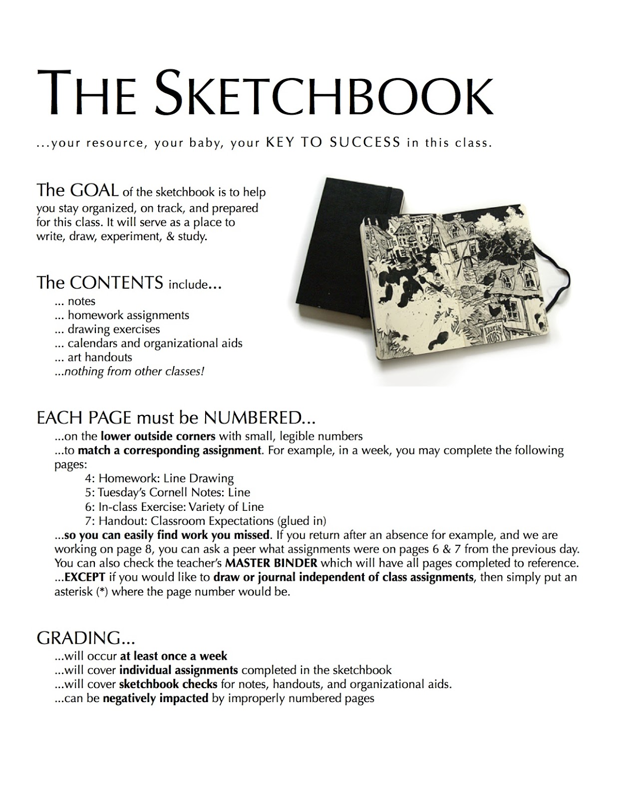 Project ART-A-DAY: Lesson: Elements and Identity Sketchbook Cover