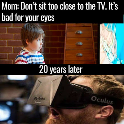 Don't sit too close to the tv