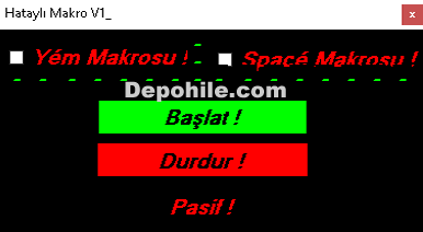 AGARZ Hataylı Makro v1 Diken Kasma Hilesi Eylül 2018