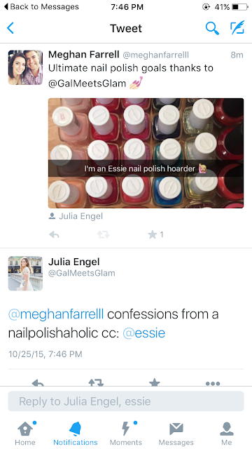 twitter, Gal Meets Glam, Essie, nail polish