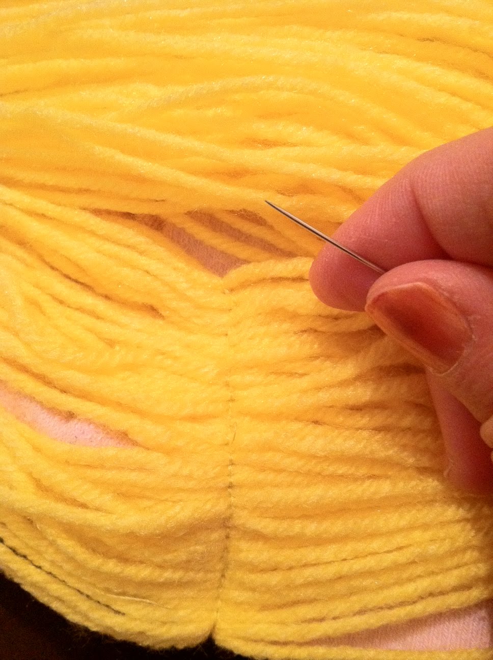 Rebecca's Round Up Happy Halloween! {how to make a Rapunzel yarn wig}