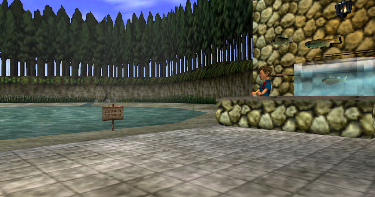 Hyrule Map Ocarina of Time Desvendando o minigame de pesca