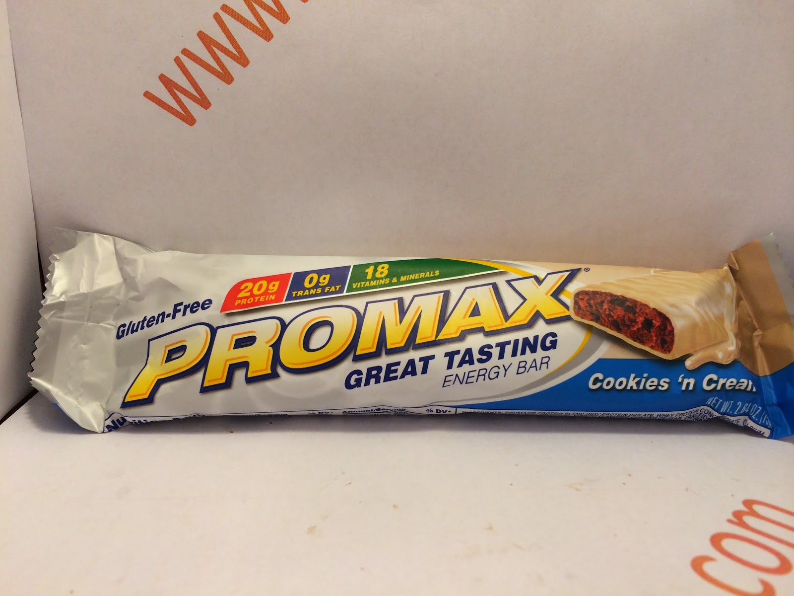 Crazy Food Dude Review Promax Cookies 'n Cream Energy Bar