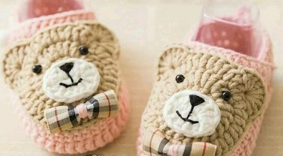 Escarpines para bebes en crochet (Patron)