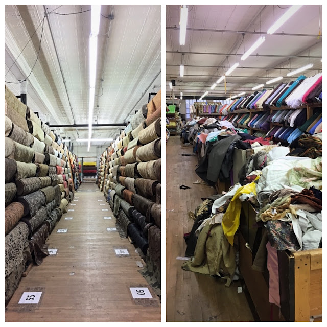 inside the fabric store