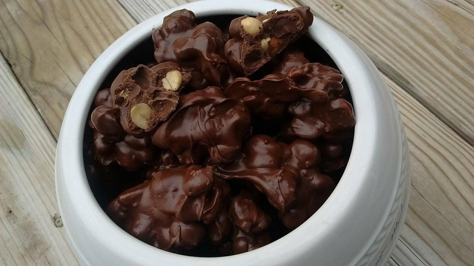 Just a little hungry... crockpot chocolate covered peanuts