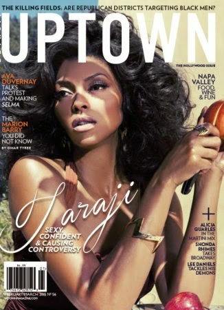 tarajiuptown2 Taraji P. Henson sizzles on the cover of Uptown magazine Feb issue