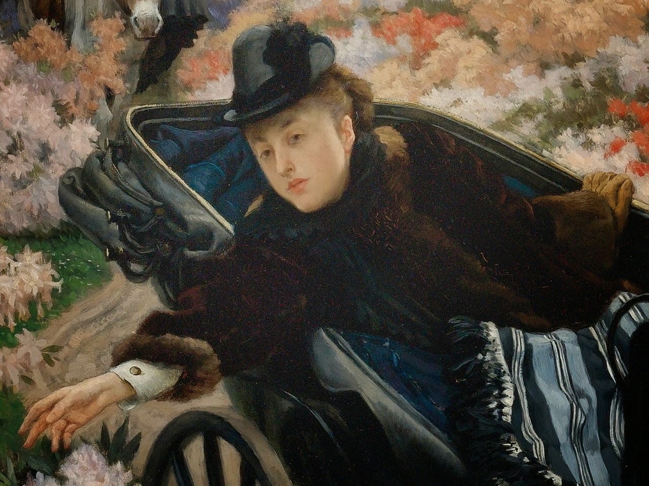 James Tissot The Morning Ride () James Tissot The Morning Ride ()