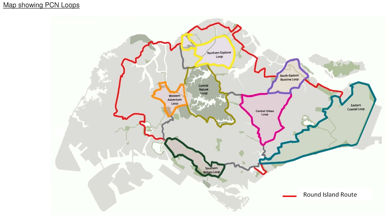 Round Island Route Singapore Map Round Island Route Singapore Map