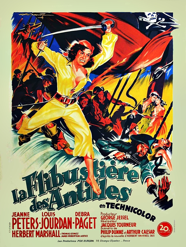 Póster de La mujer pirata (1951)