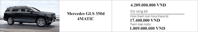 Giá xe Mercedes GLS 350d 4MATIC 2019 tại các đại lý Mercedes giảm giá hấp dẫn bất ngờ