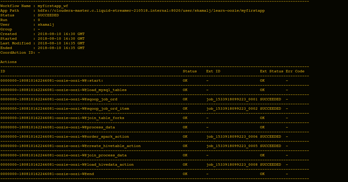 Apache Oozie Workflow Passing Parameters and Chaining Sqoop Hive Spark and Pig Kamal's Blog