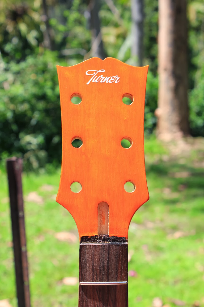 Guitar Kit Builder Les Paul Jnr Double Cut Custom Headstock Decal