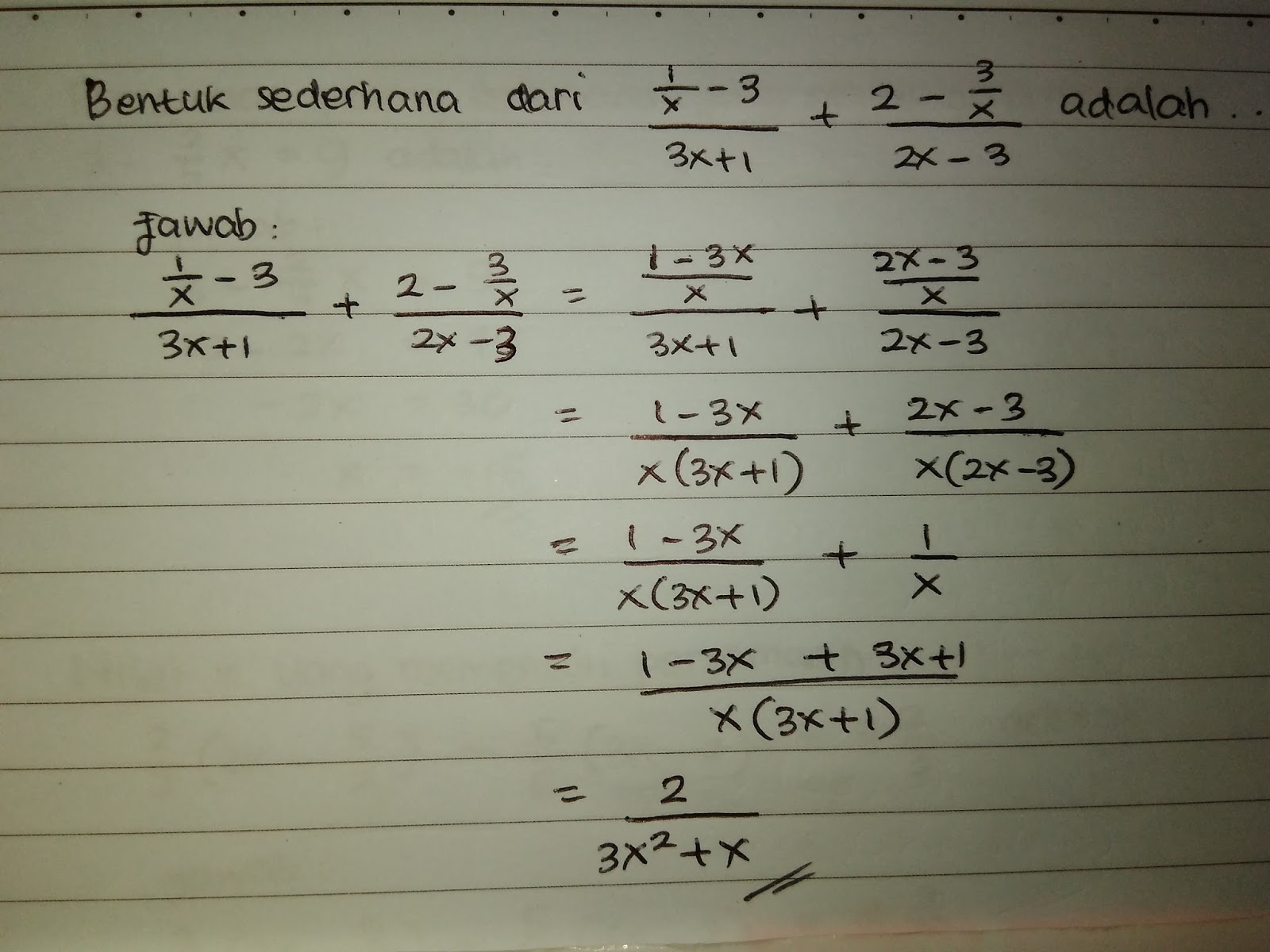 Bentuk Sederhana Dari Perkalian Suku 2x 3x5 - Berbagi Bentuk Penting