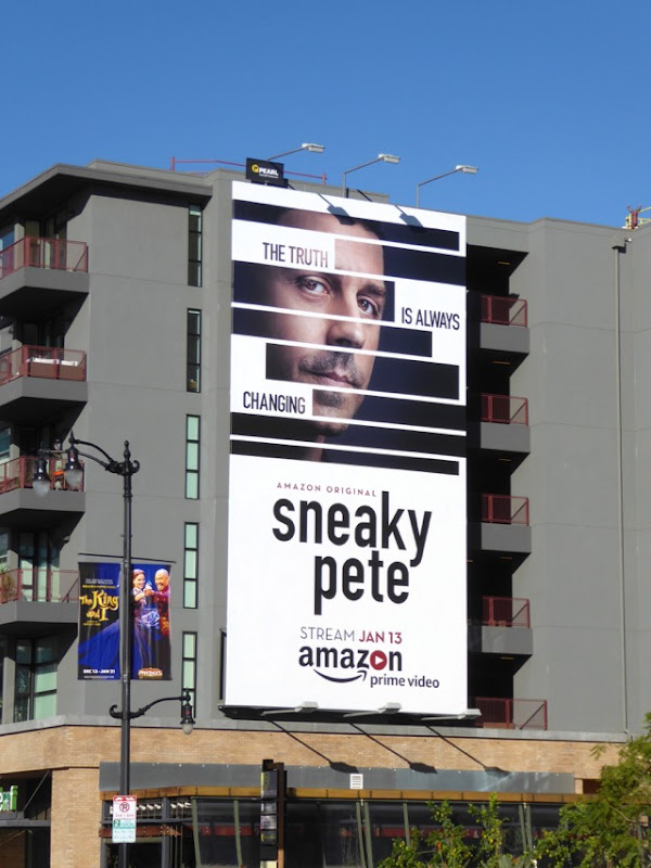 Sneaky Pete season 1 billboard Hollywood Boulevard Sneaky Pete season 1 billboard