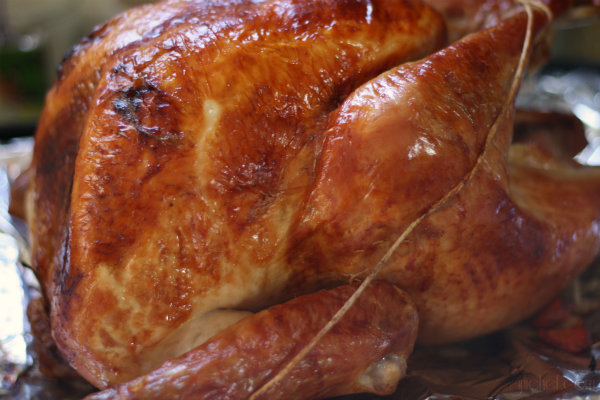 Roast Crispy-Skin Turkey w/ Citrus Herb Brine #Thanksgiving #turkey