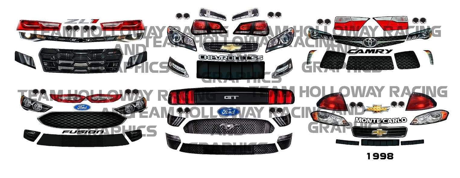 Team Holloway Racing & Graphics Headlight & Grille Package (Stock Car)