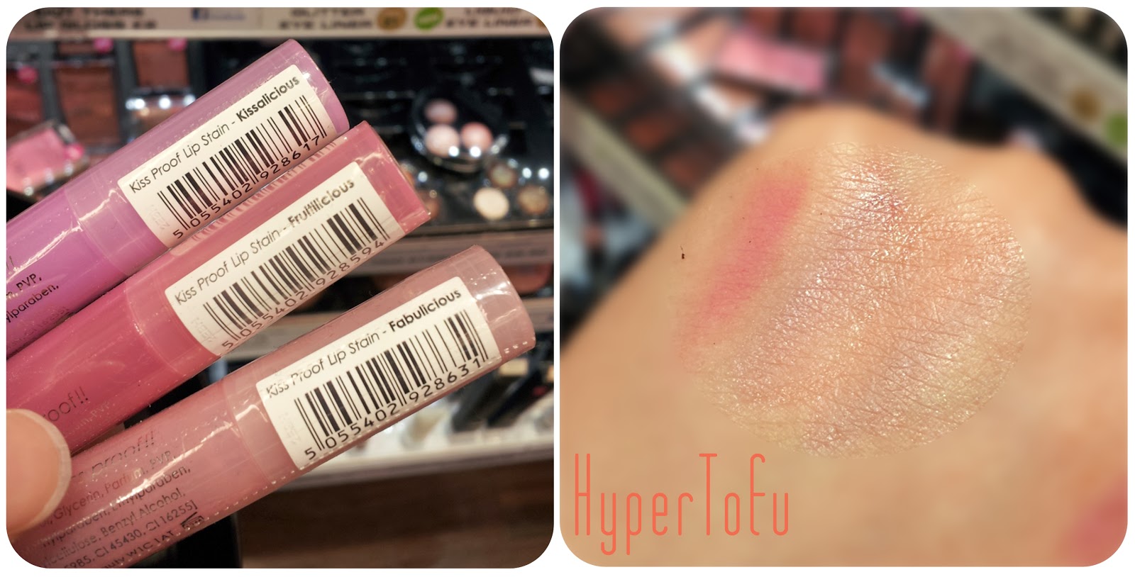 HyperTofu Lip stain swatches 1