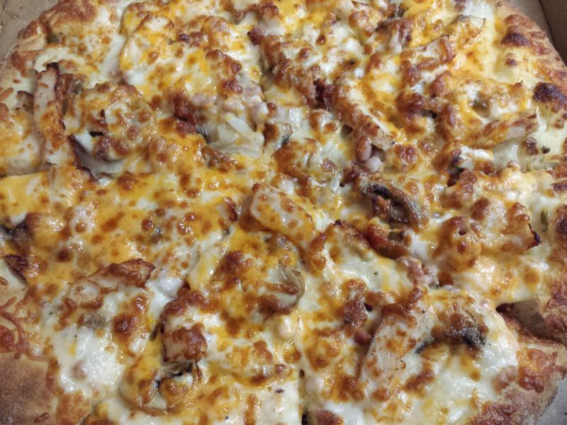 Chicken Bacon Alfredo Pizza from Dominoes
