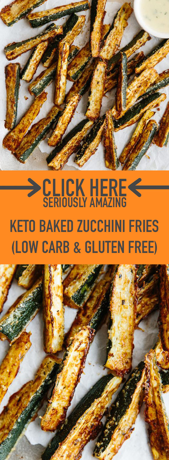 Keto Baked Zucchini Fries (Low Carb & Gluten Free)