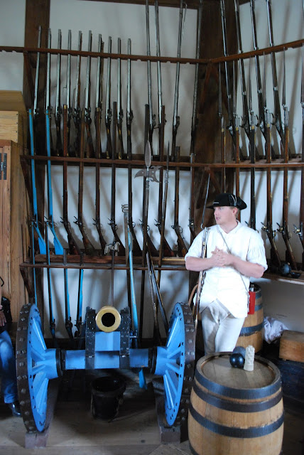 Interior of Powder house, Colonial Williamsburg