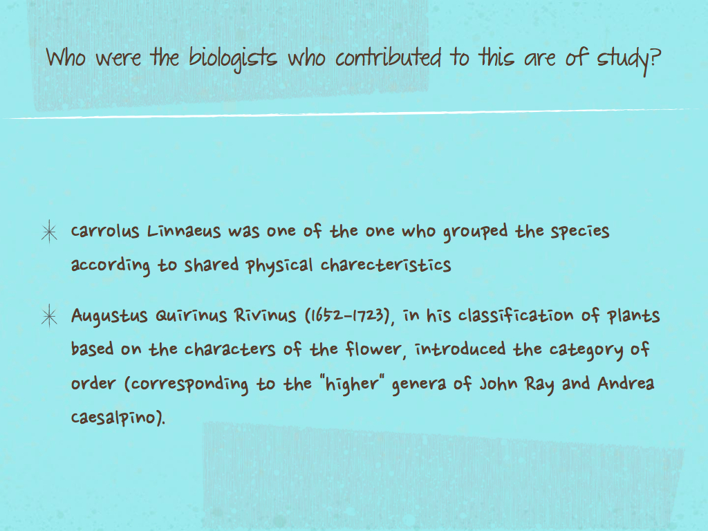 2012 S203 Science Blog The classification system